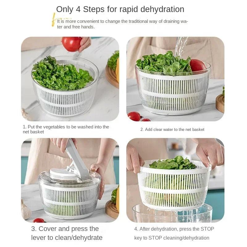 3L Multifunctional Vegetable Salad Spinner