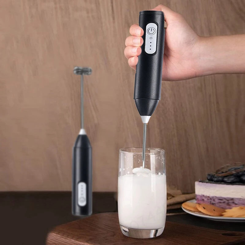 Wireless Electric Milk Frother Handheld Blender