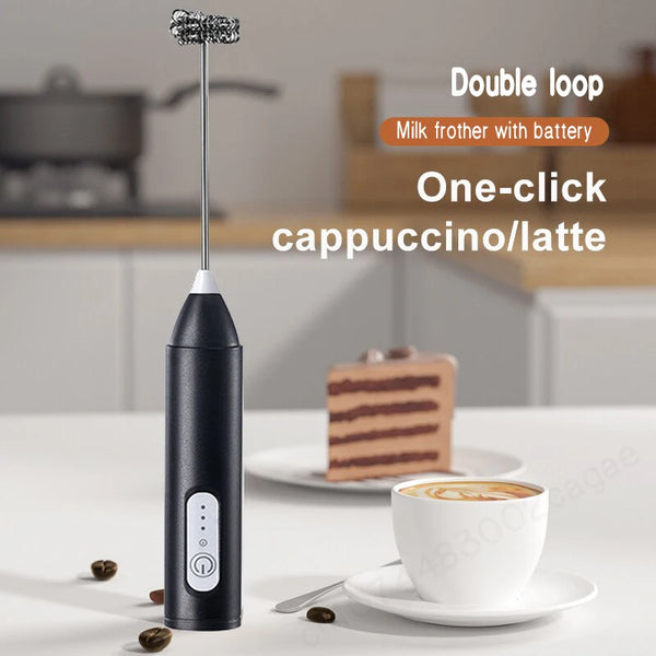 Wireless Electric Milk Frother Handheld Blender