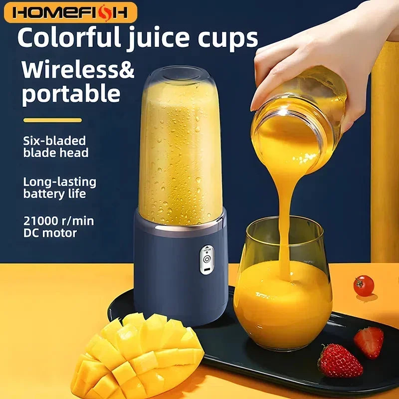 HOMEFISH Portable Rechargeable Juice Cup