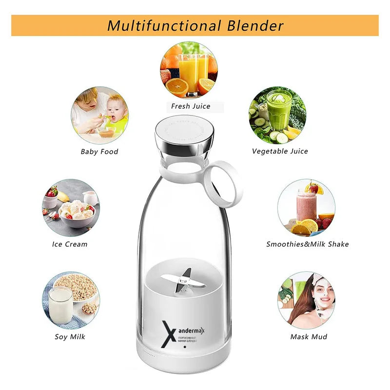 Portable USB Mini Electric Juicer Blender