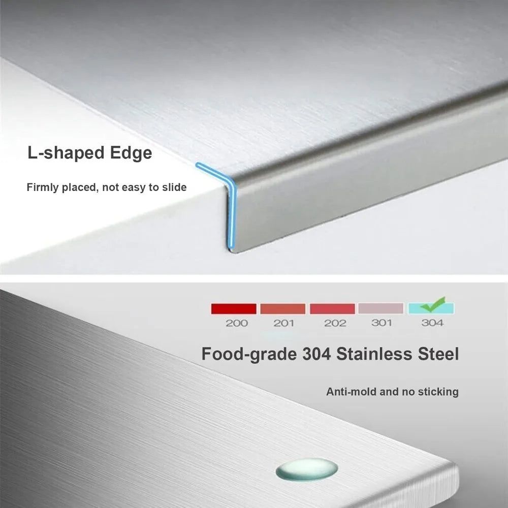 304 Stainless Steel Non-Slip Chopping Board